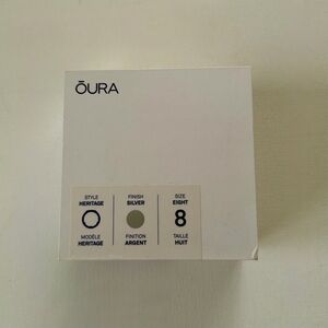 Oura ring 3 Heritage Silver Ring Size 8